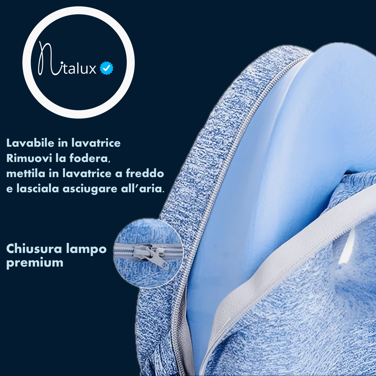 Cuscino Ortopedico per Ginocchia Nitalux